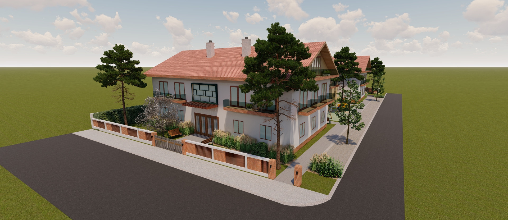 Pohled z hlavní ulice J. Wolkra.